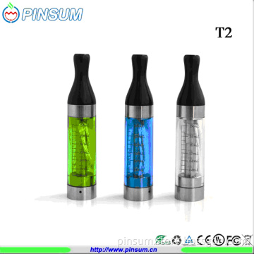 2013 Changeable Coil Head T2 Clearomizer Atomizer Available in Different Colors